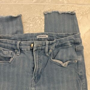 Good American High Rise Light Blue Jeans